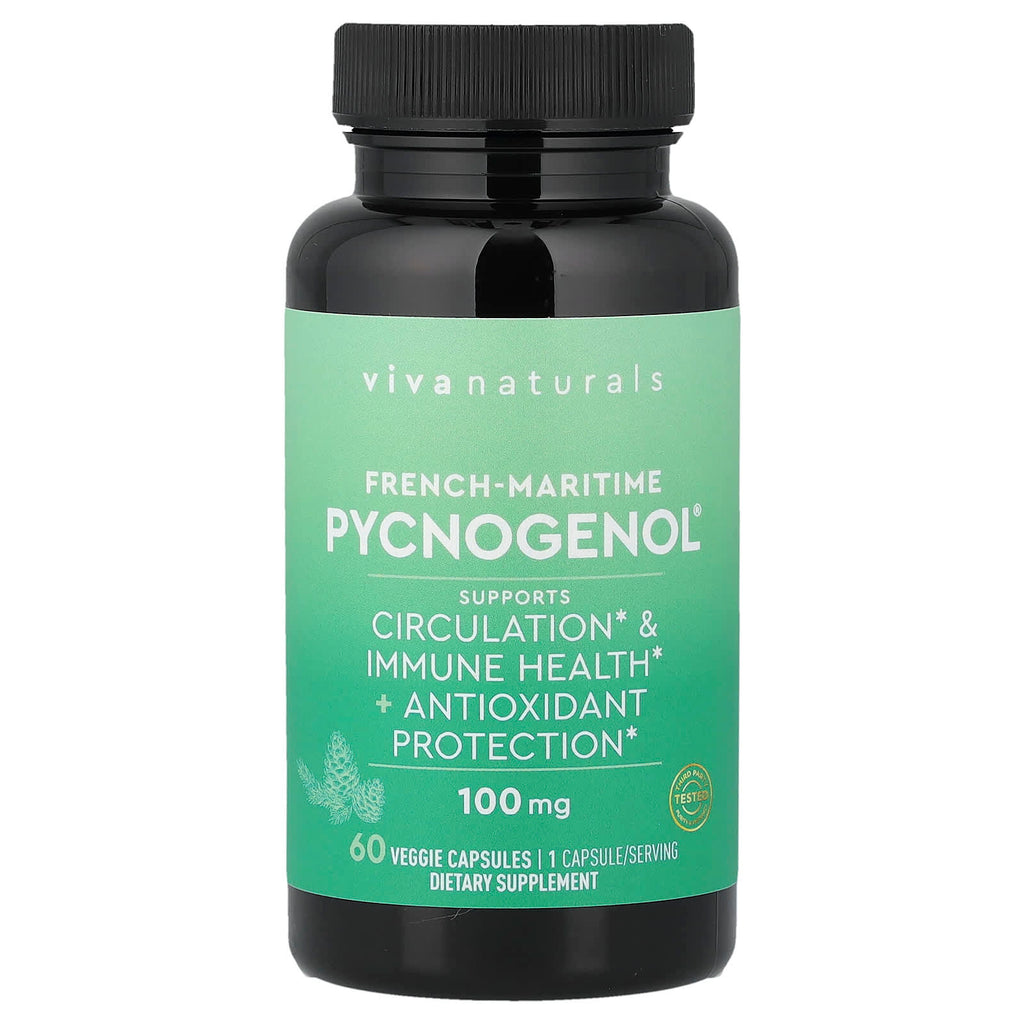 Viva Naturals, French-Maritime Pycnogenol®, 100 mg, 60 Veggie Capsules