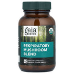Gaia Herbs, Respiratory Mushroom Blend, 40 Vegan Capsules