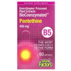 Natural Factors, BioCoenzymated, B5, Pantethine, 450 mg, 60 Softgels