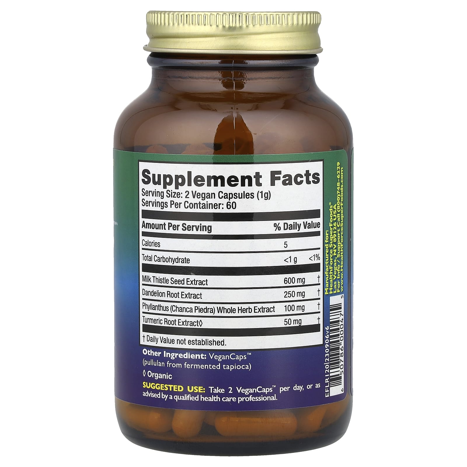 HealthForce Superfoods, Liver Rescue™, 120 Vegan Caps™