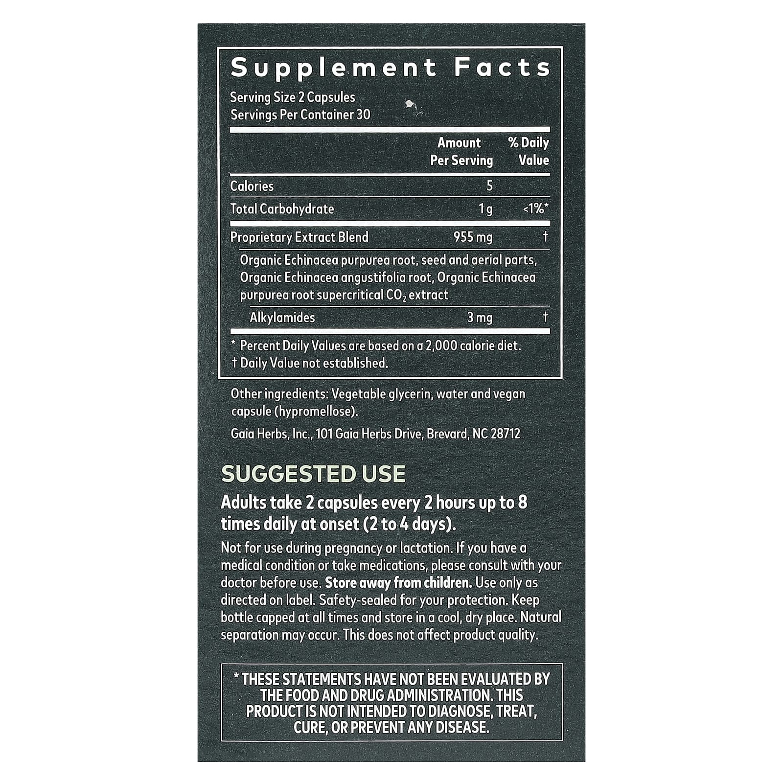 Gaia Herbs, Echinacea Supreme, 60 Vegan Liquid Phyto-Caps®