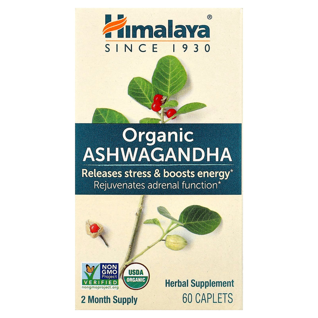 Himalaya, Organic Ashwagandha, 60 Caplets