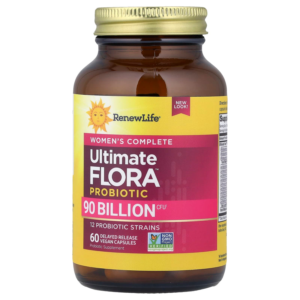 Renew Life, Women's Wellness, Women's Care Probiotic, 90 Billion CFU, 60 Vegetarian Capsules