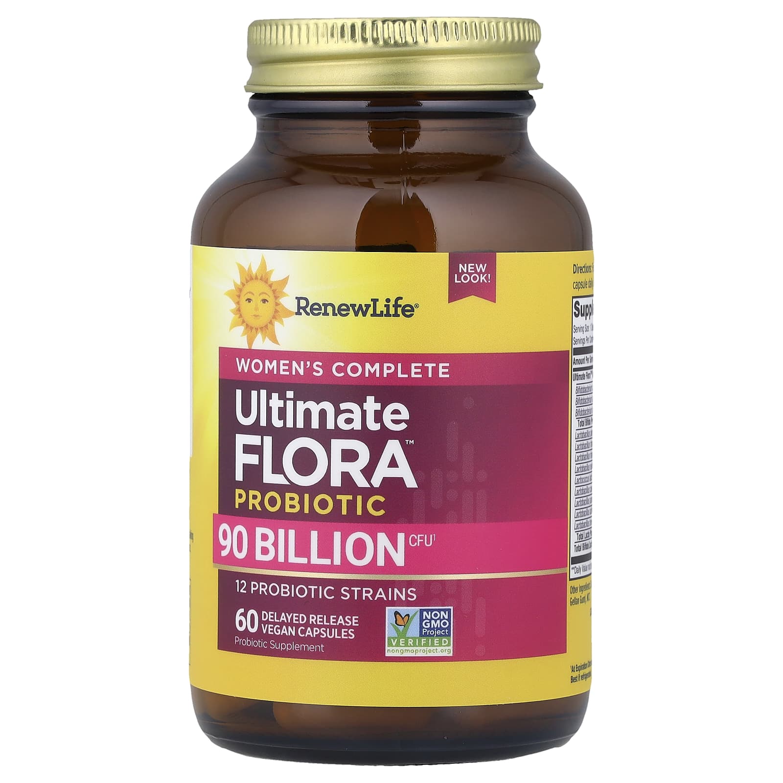 Renew Life, Women's Wellness, Women's Care Probiotic, 90 Billion CFU, 60 Vegetarian Capsules