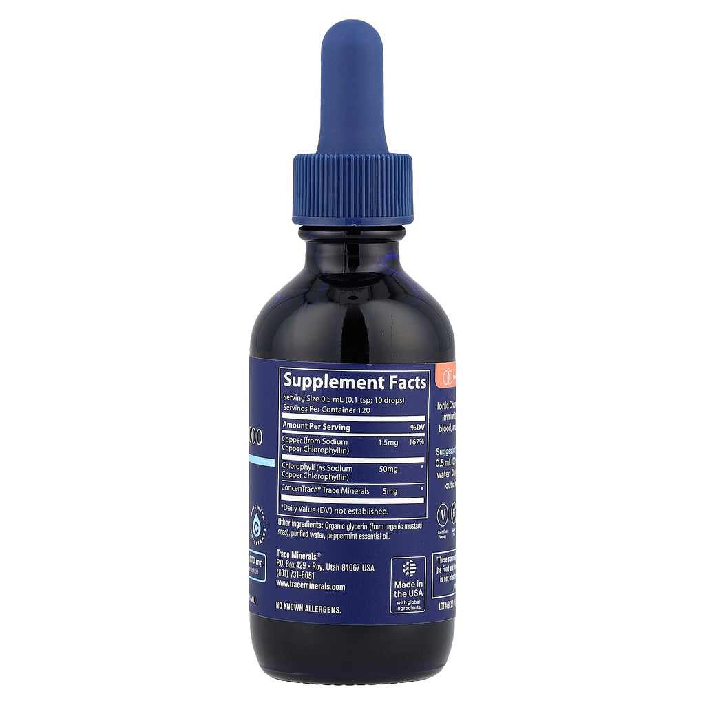 Trace, Ionic Chlorophyll 6000, Natural Mint, 2 fl oz (59 ml)