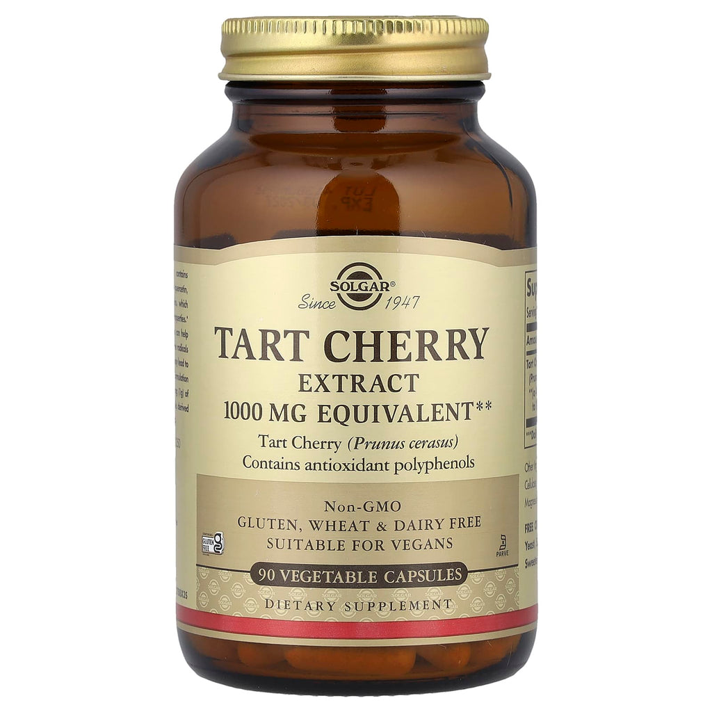 Solgar, Tart Cherry Extract, 1,000 mg, 90 Vegetable Capsules