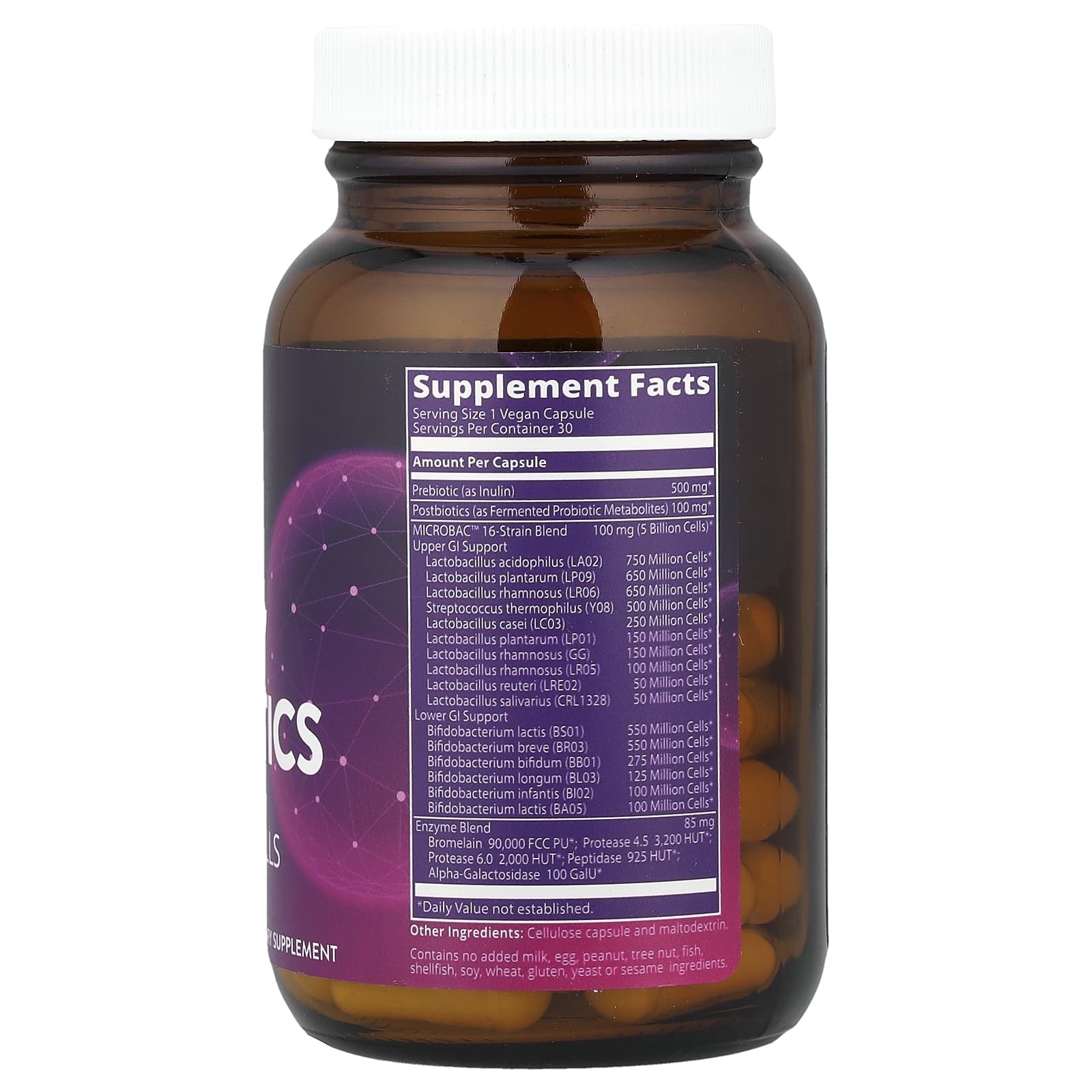 MRM Nutrition, Daily Probiotics, 5 Billion Cells, 30 Vegan Capsules