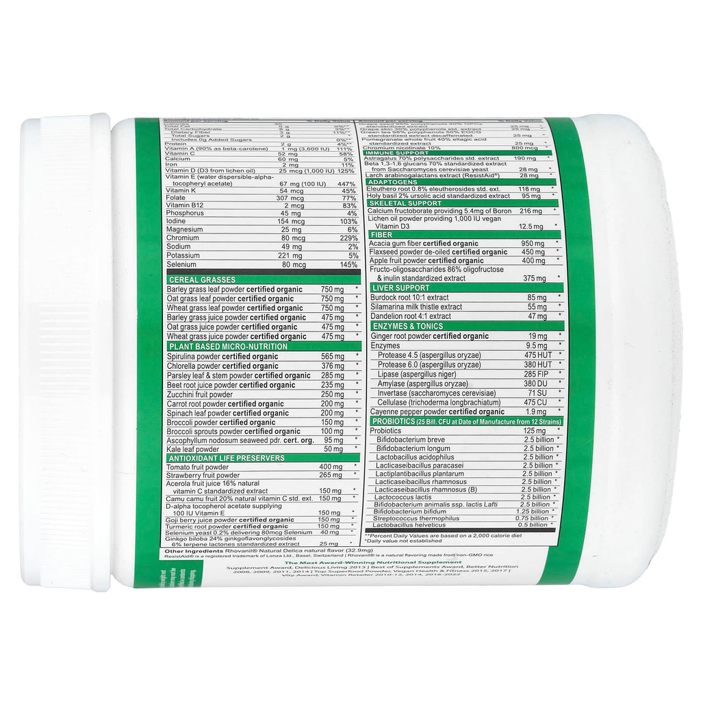Vibrant Health, Green Vibrance® +25 Billion Probiotics, Version 21.0, 23.28 oz (660 g)