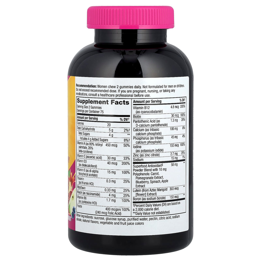 Nature's Way, Alive!® Women's 50+ Multivitamin Gummy, Mixed Berry, 150 Gummies