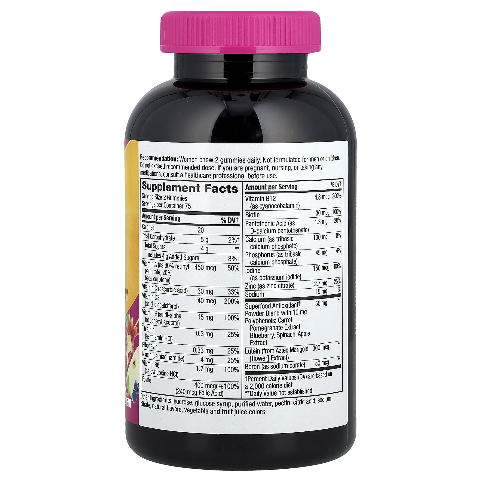 Nature's Way, Alive!® Women's 50+ Multivitamin Gummy, Mixed Berry, 150 Gummies