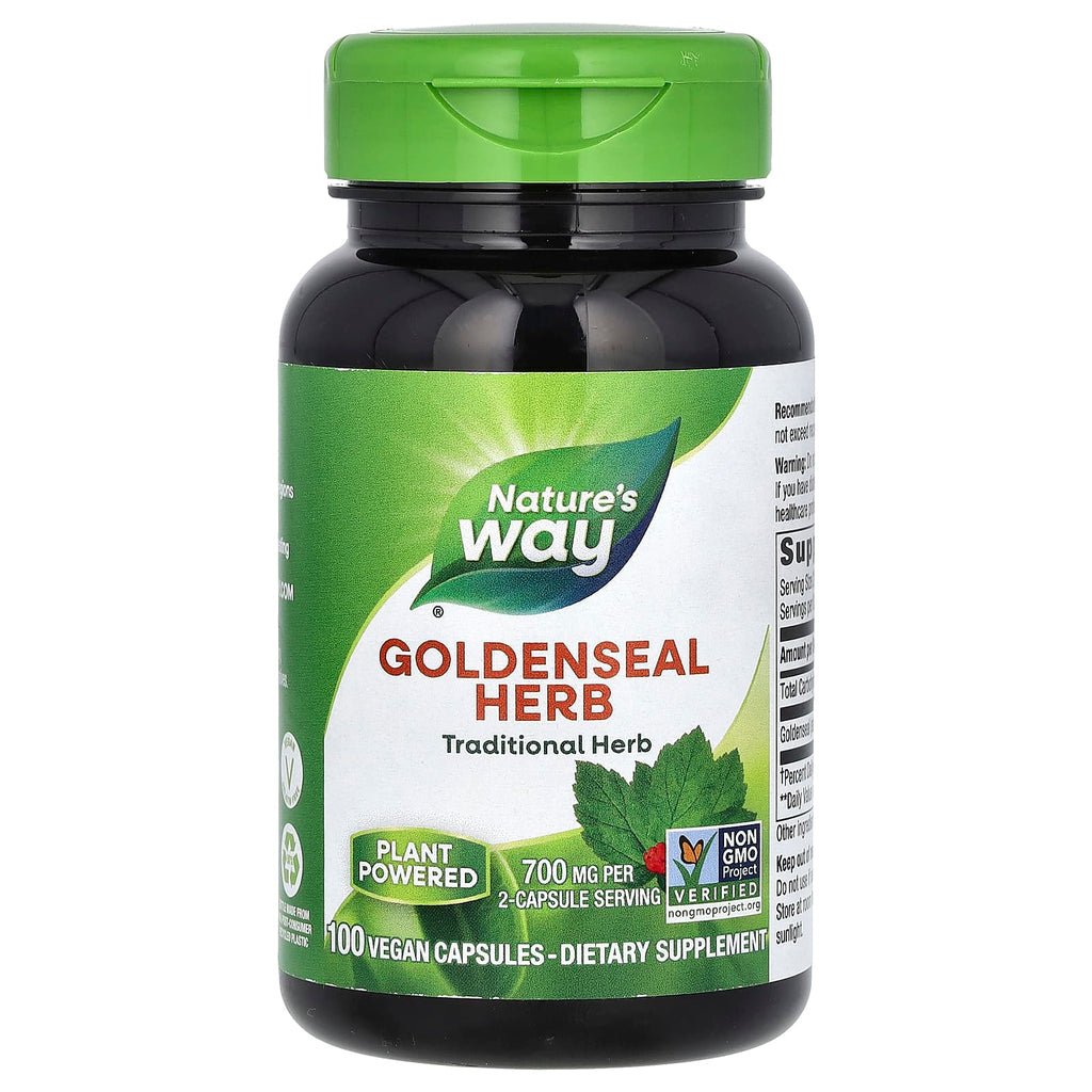 Nature's Way, Goldenseal Herb, 100 Vegan Capsules (350 mg per Capsule)