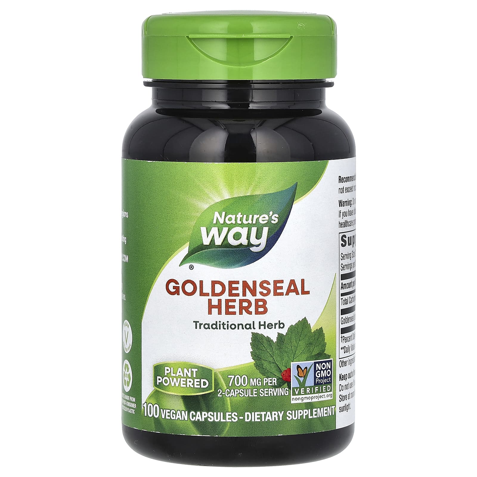 Nature's Way, Goldenseal Herb, 100 Vegan Capsules (350 mg per Capsule)