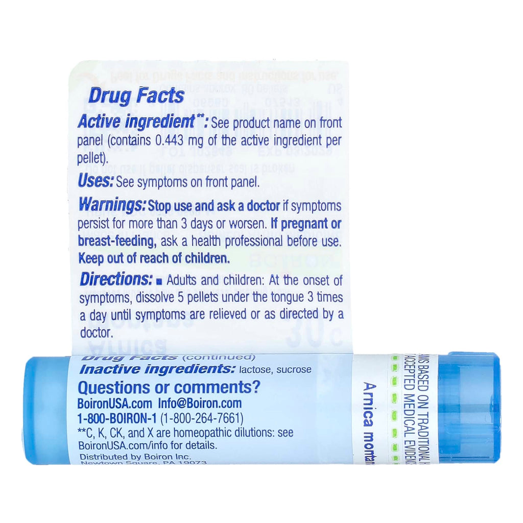 Boiron, Arnica Montana, 30C, Muscle Pain Relief, Approx 80 Pellets