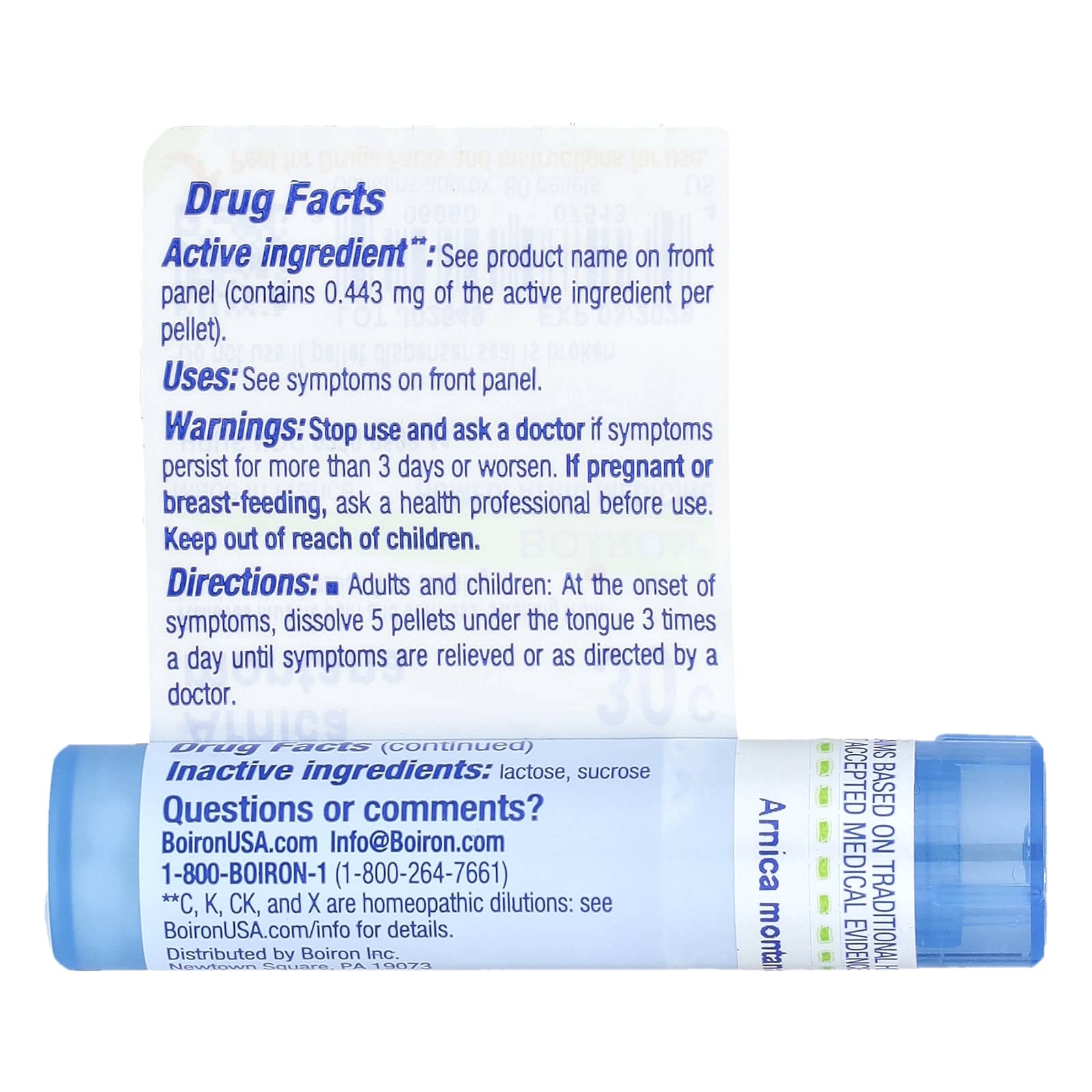 Boiron, Arnica Montana, 30C, Muscle Pain Relief, Approx 80 Pellets