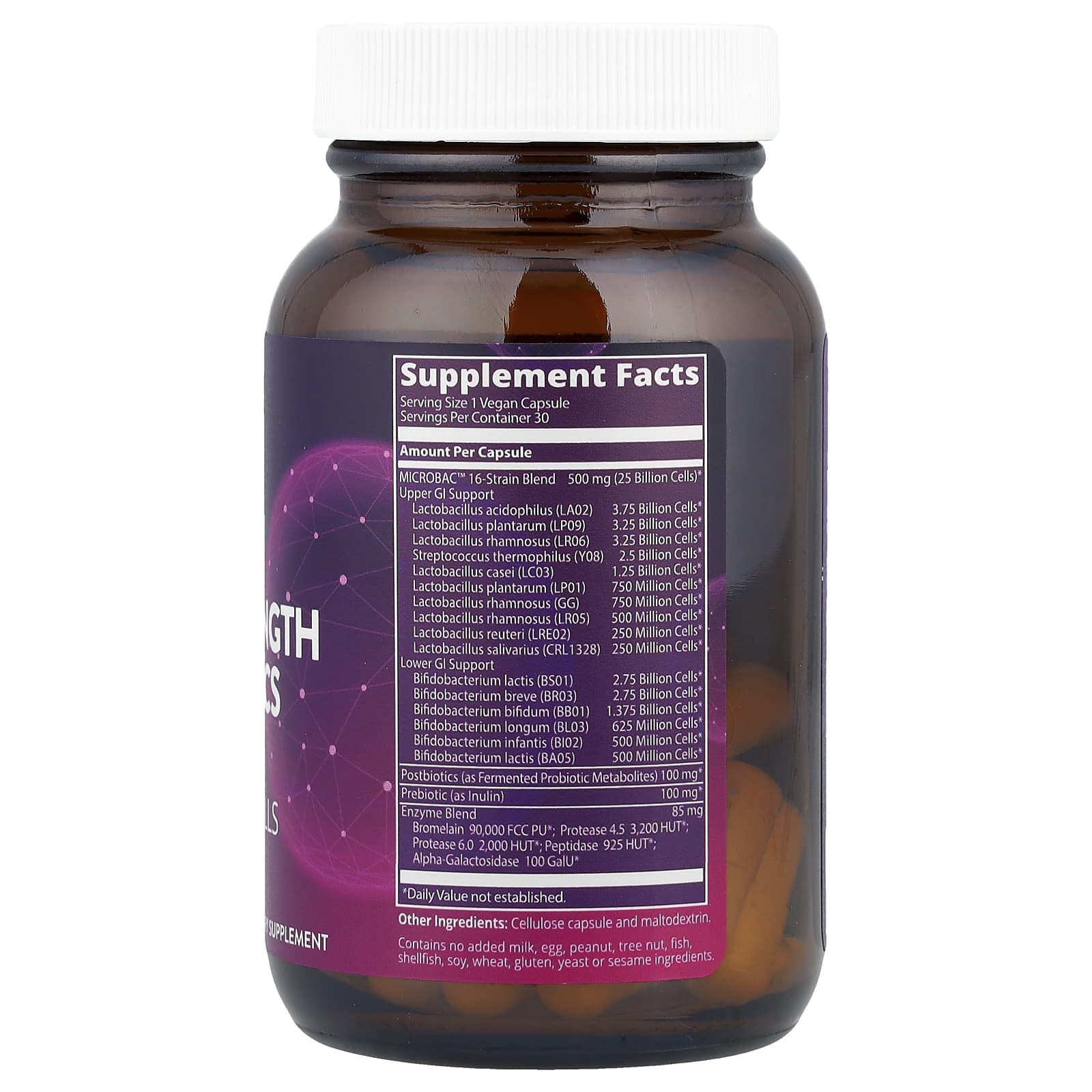 MRM Nutrition, Probiotics, 25 Billion Cells, 30 Vegan Capsules