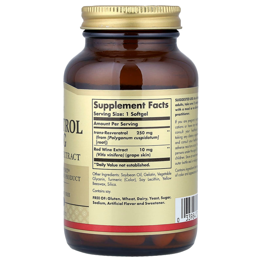 Solgar, Resveratrol, 60 Softgels
