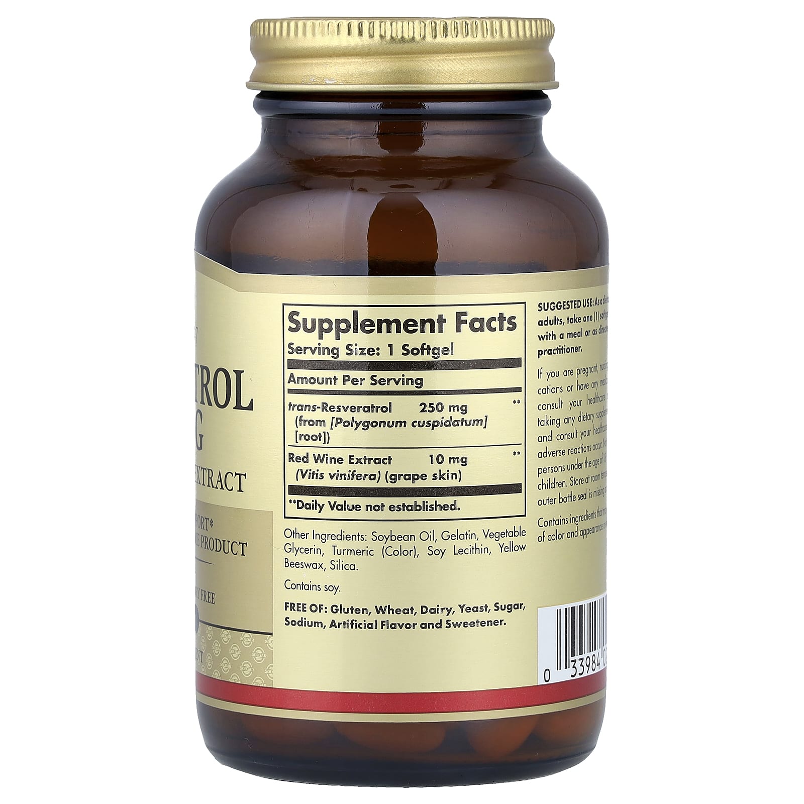 Solgar, Resveratrol, 60 Softgels
