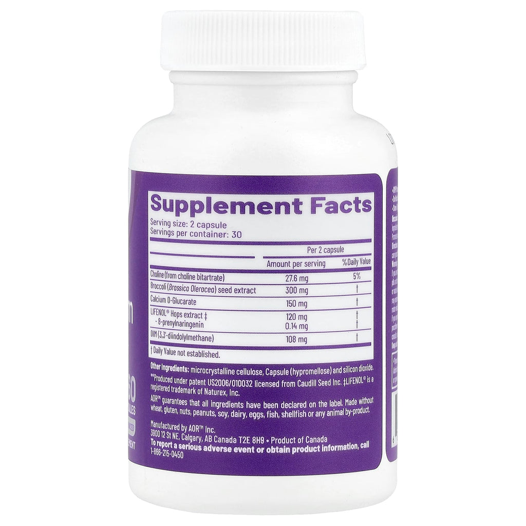 Advanced Orthomolecular Research AOR, Estro Freedom, 60 Capsules