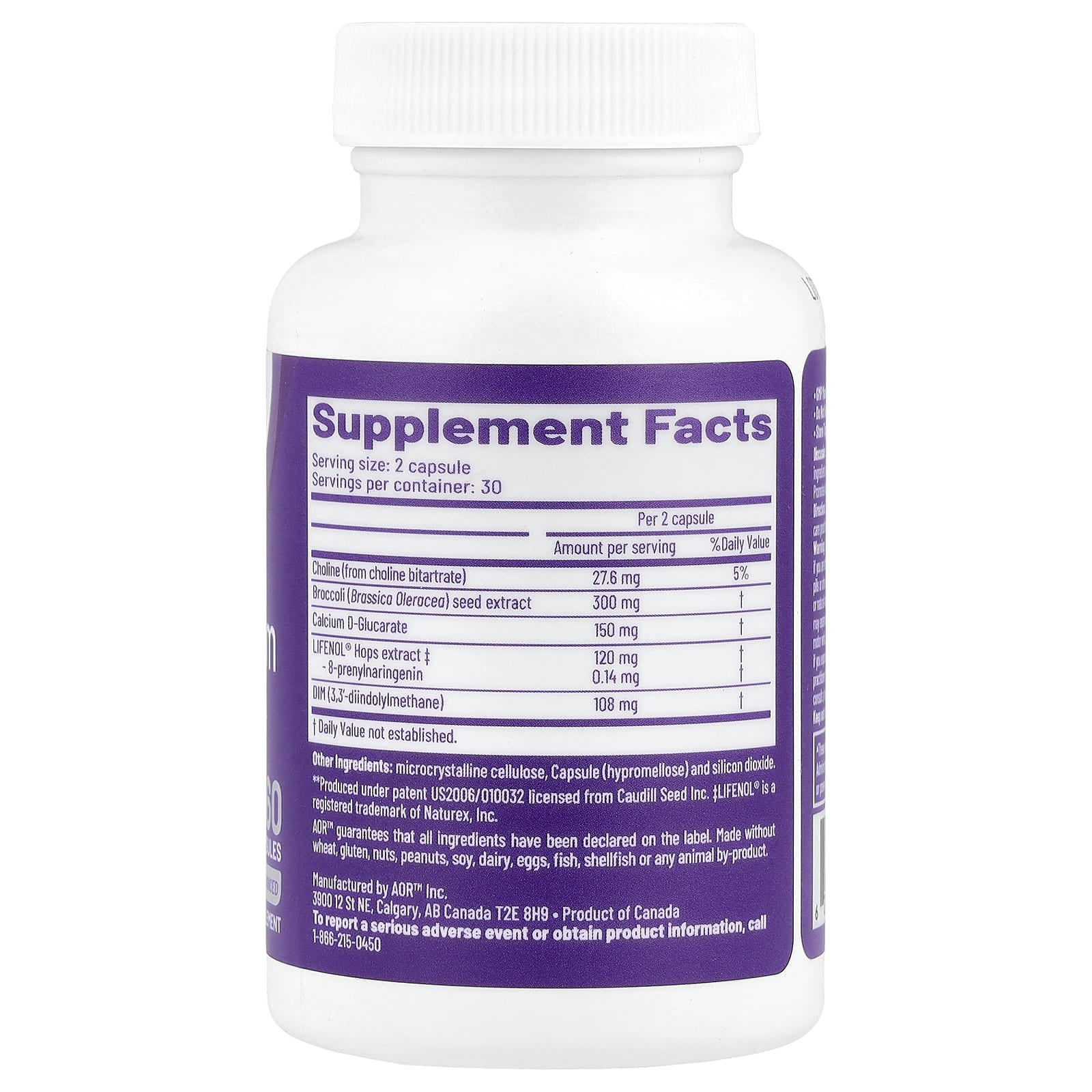 Advanced Orthomolecular Research AOR, Estro Freedom, 60 Capsules