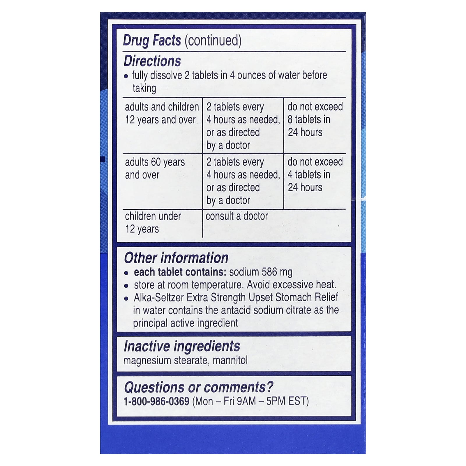 Alka-Seltzer, Upset Stomach Relief, 24 Effervescent Tablets