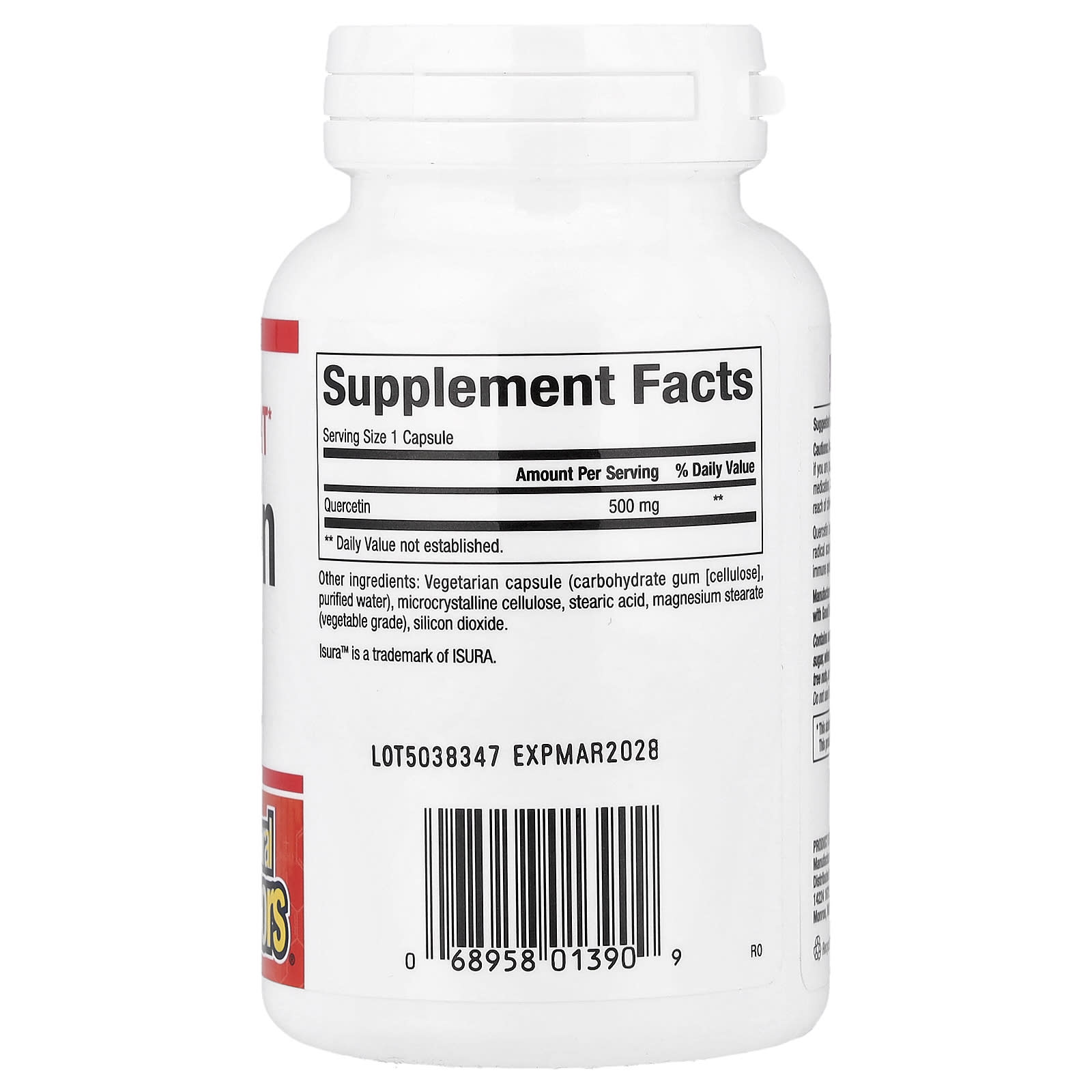 Natural Factors, Quercetin, 500 mg, 60 Vegetarian Capsules