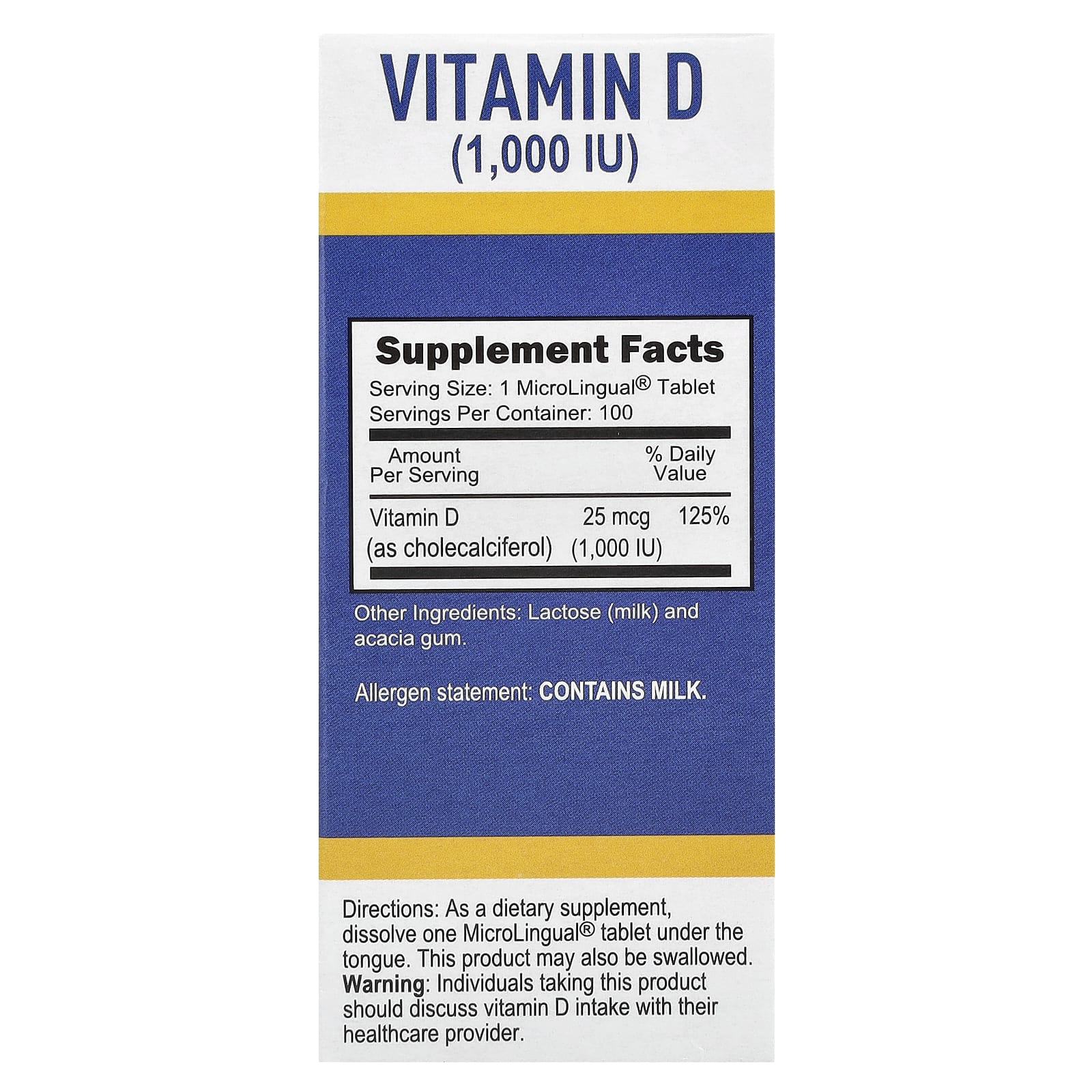 Superior Source, D3, 25 mcg (1,000 IU), 100 MicroLingual® Instant Dissolve Tablets