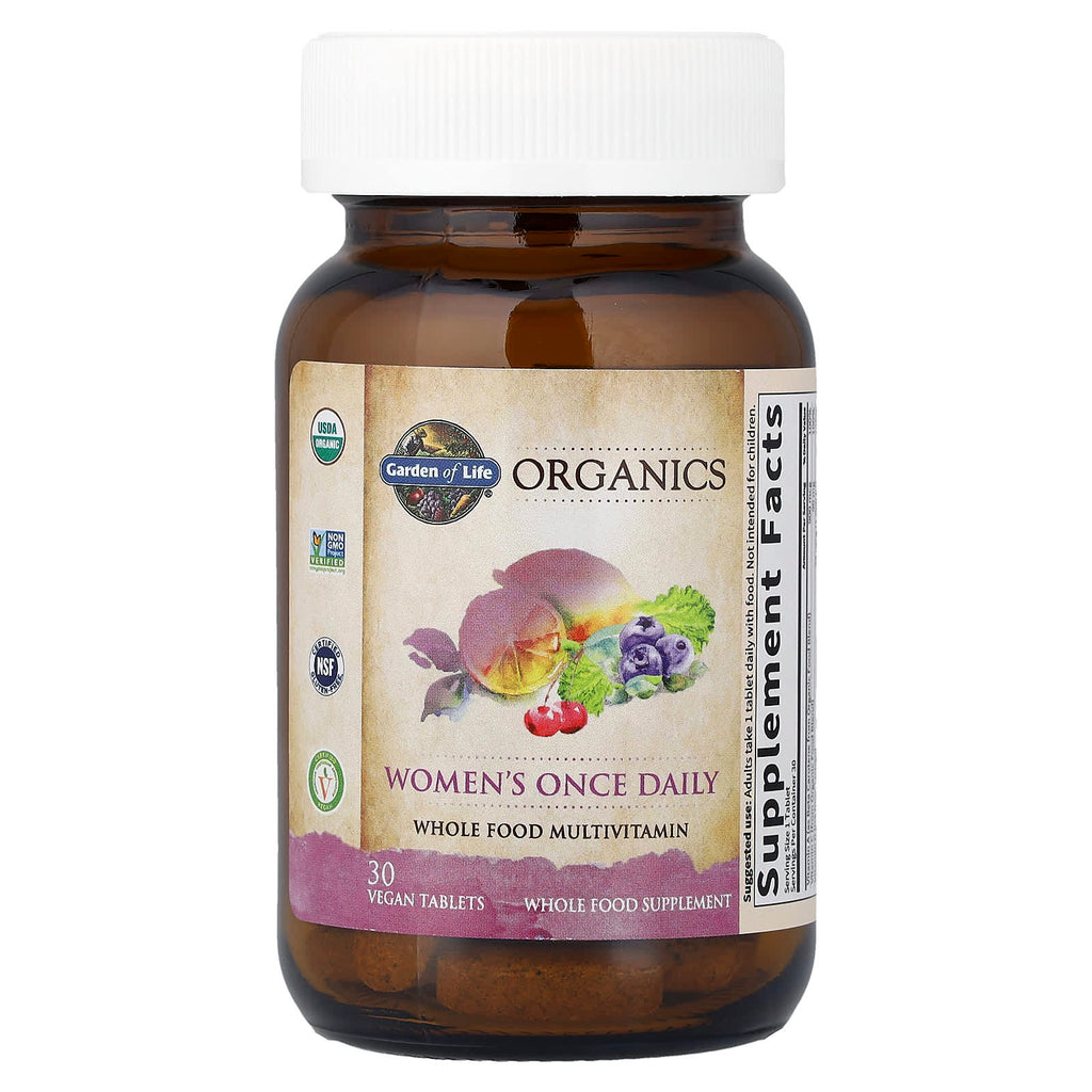 Garden of Life, Organics, Women's Once Daily, 30 Vegan Tablets