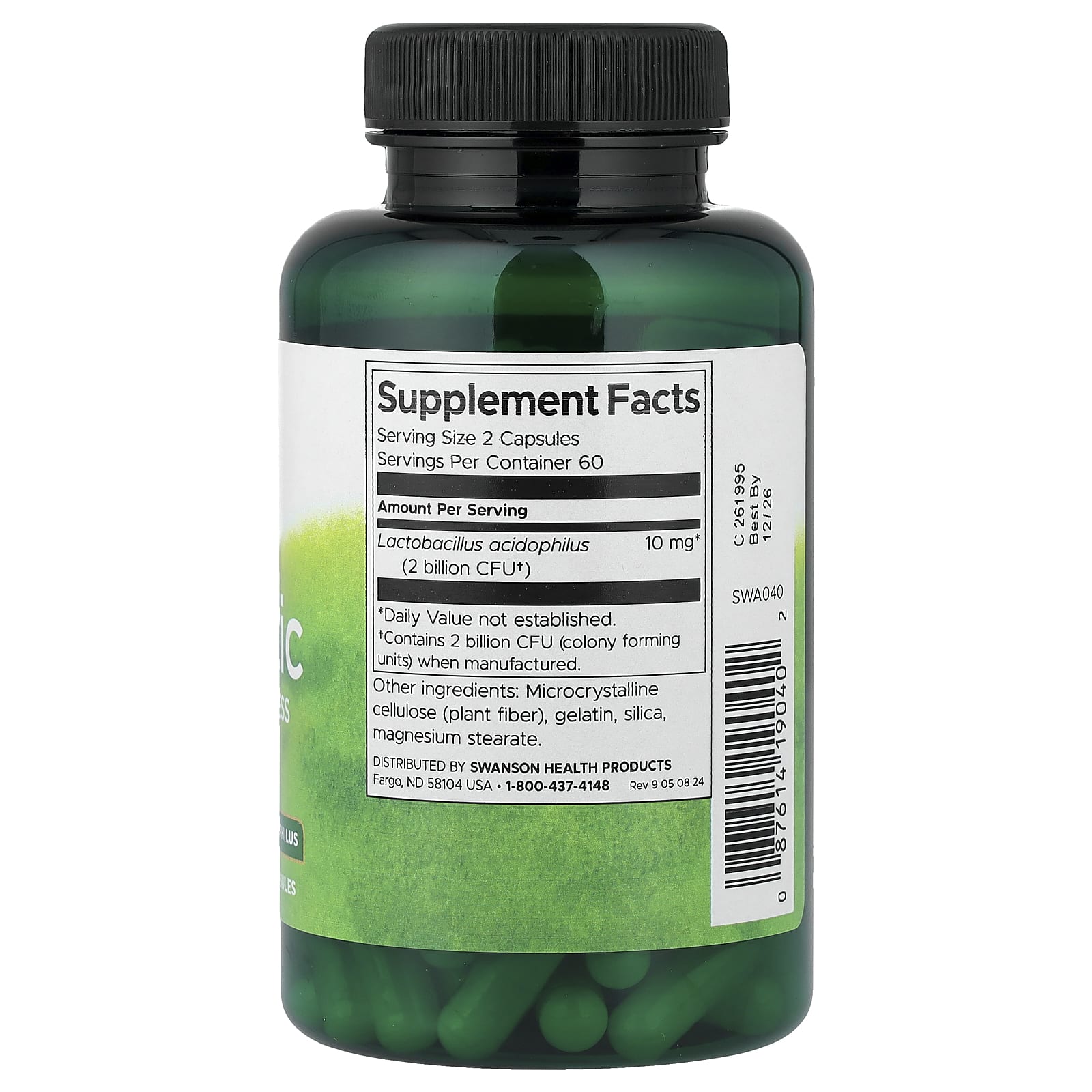 Swanson, Probiotic, 120 Capsules (1 Billion CFU per Capsule)