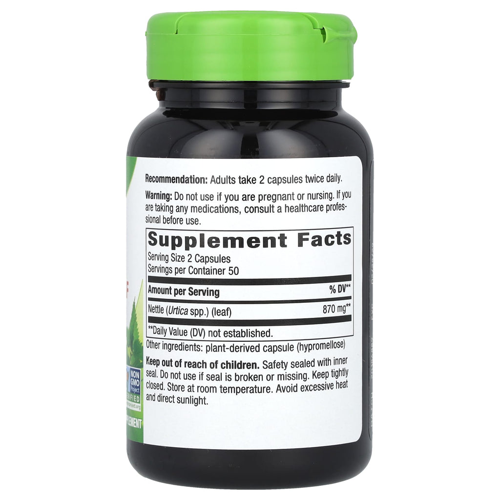 Nature's Way, Nettle Leaf, 100 Vegan Capsules (435 mg per Capsule)