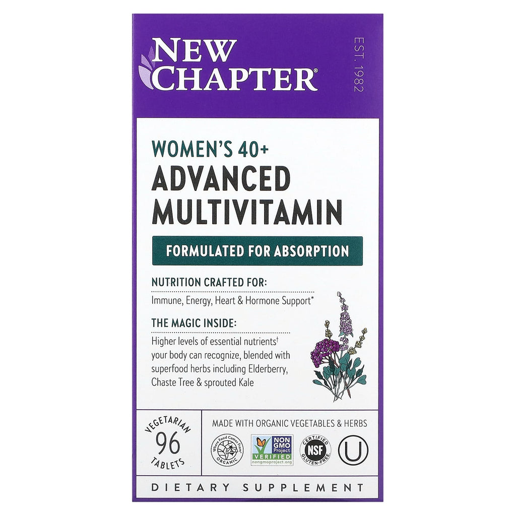 New Chapter, Women's 40+ Advanced Multivitamin, 96 Vegetarian Tablets ...
