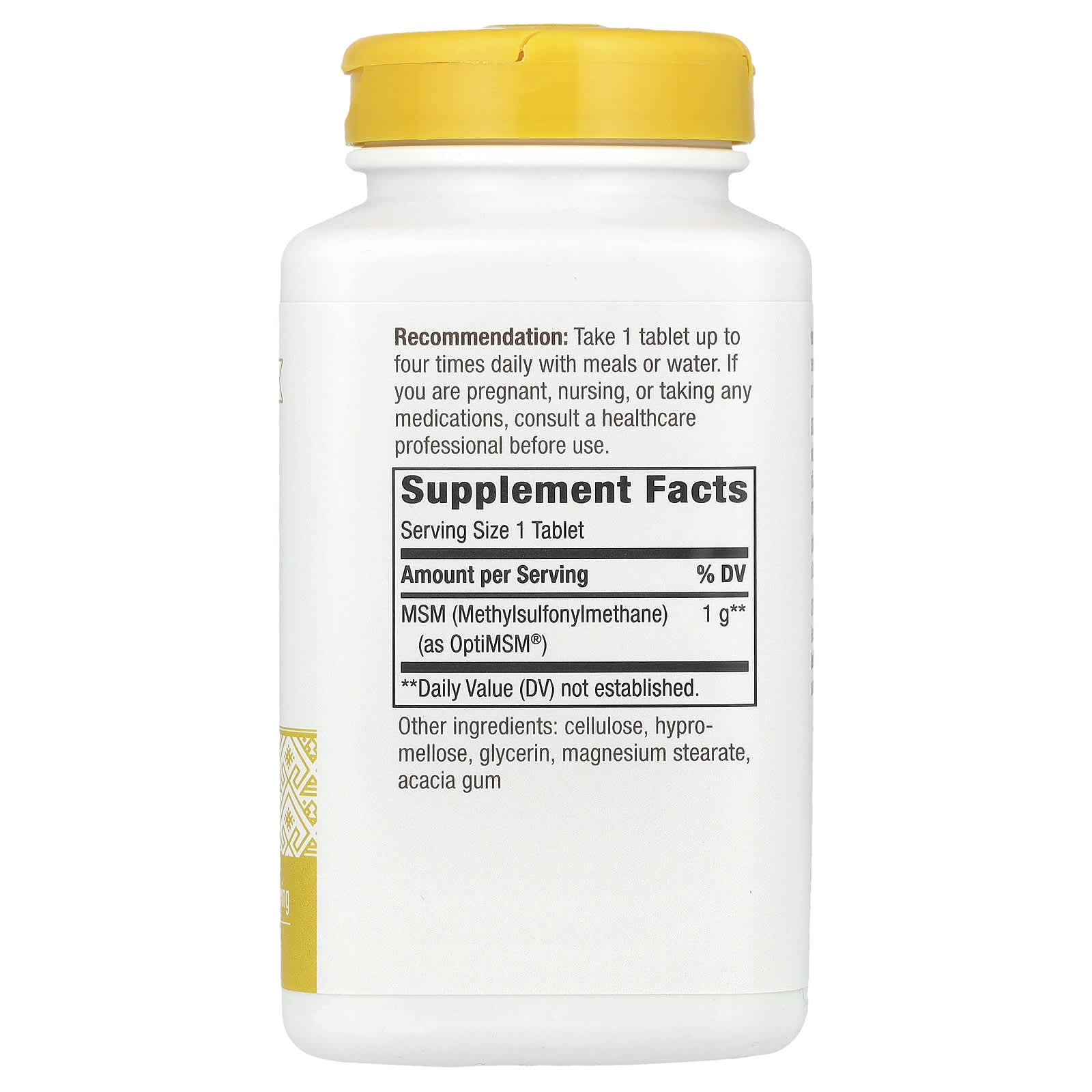 Nature's Way, MSM, 1,000 mg, 200 Vegan Tablets