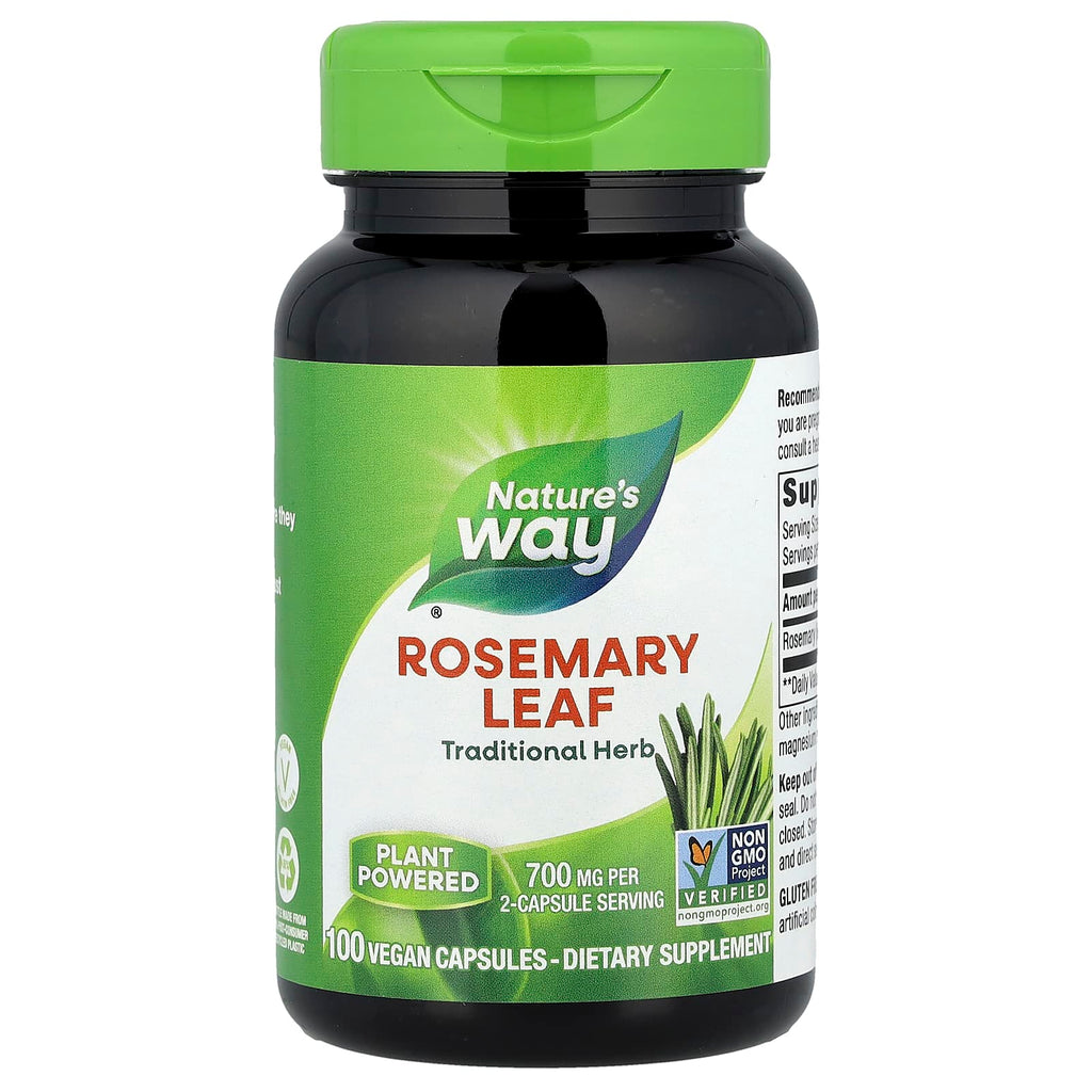 Nature's Way, Rosemary Leaf, 100 Vegan Capsules (350 mg per Capsule)