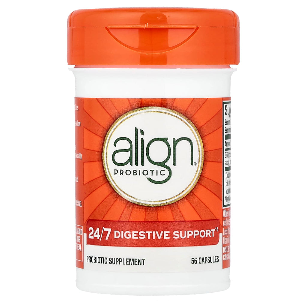 Align Probiotics, 24/7 Digestive Support, Probiotic Supplement, 56 Capsules (10 per Capsule)