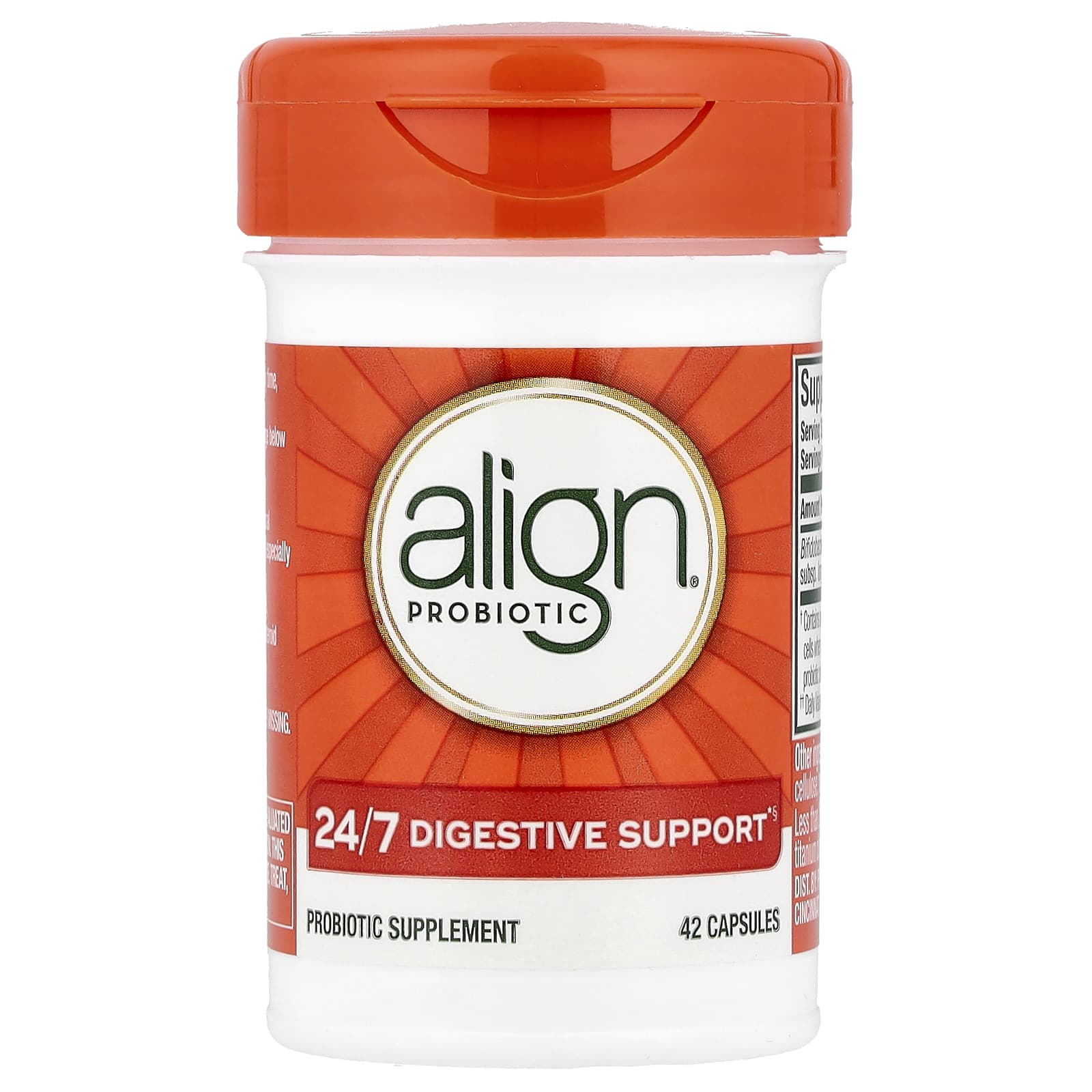 Align Probiotics, 24/7 Digestive Support, 42 Capsules (10 mg per Capsule)