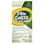 Genceutic Naturals, 24hr CoQ10, 100 mg, 60 Vegetarian Capsules®
