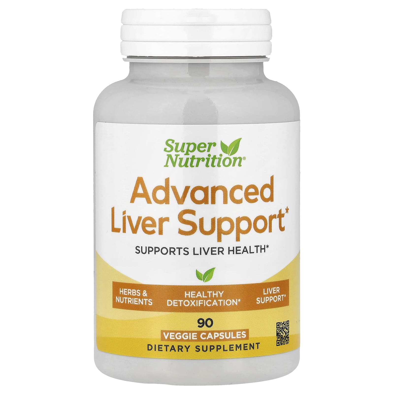 Super Nutrition, Advanced Liver Support with Milk Thistle Extract, L-Glutathione, Alpha Lipoic Acid, and Grape Seed Extract, 90 Veggie Capsules