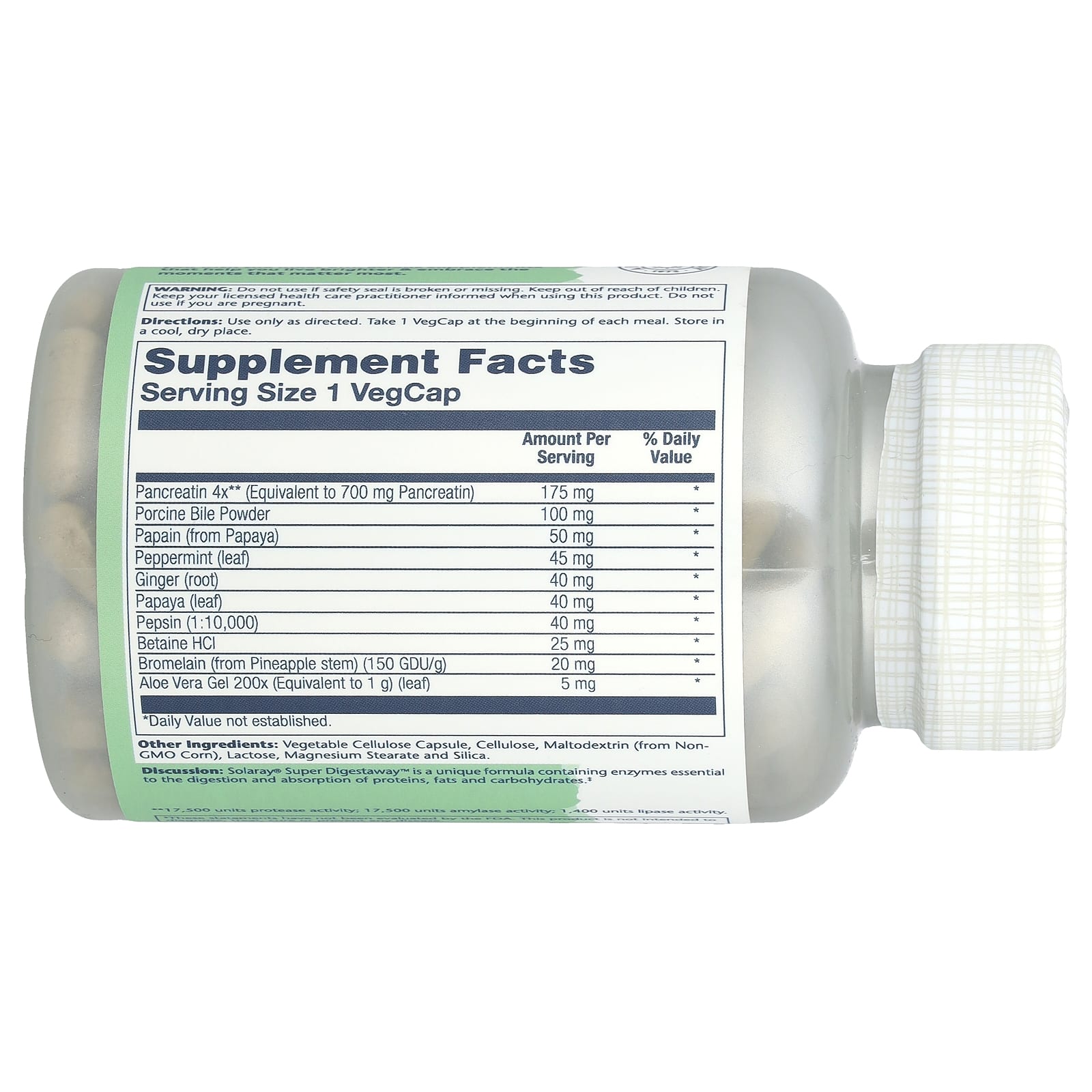 Solaray, Super Digestaway™, 180 VegCaps