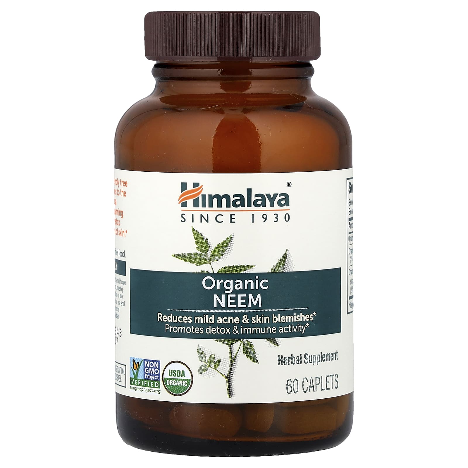 Himalaya, Organic Neem, 60 Caplets
