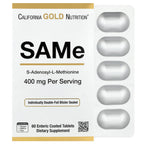 California Gold Nutrition, SAMe, Disulfate Tosylate, 400 mg, 60 Enteric Coated Tablets