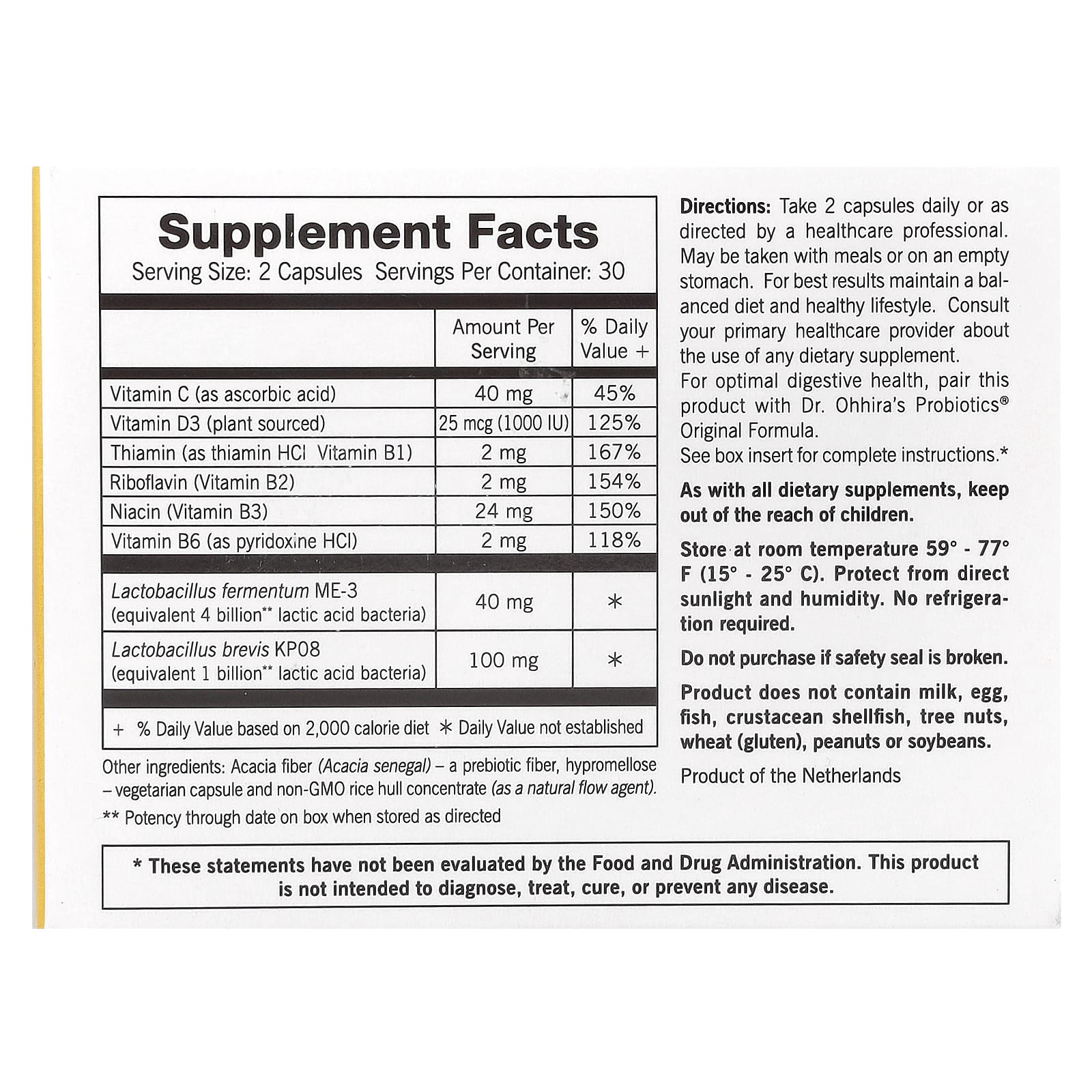 Dr. Ohhira's, Reg'Activ™, Immune & Vitality™, 60 Capsules