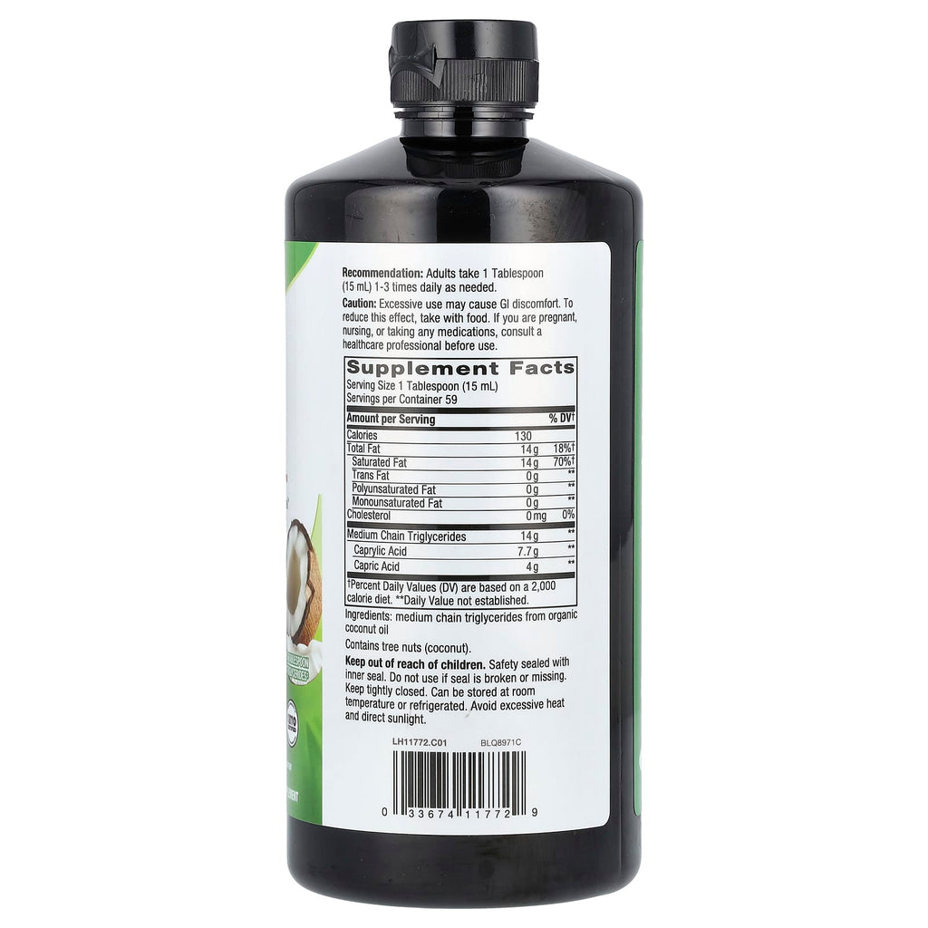 Nature's Way, Organic MCT Oil, 30 fl oz (887 ml)