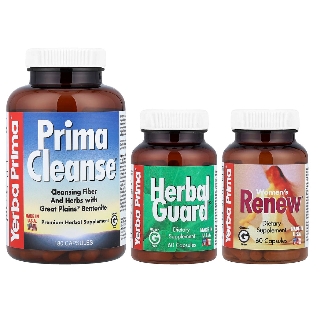 Yerba Prima, Women's Renew® Internal Cleansing, 3 Part Program, 300 Capsules