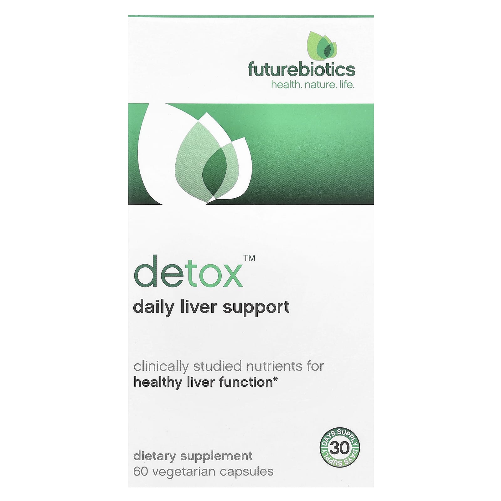 Futurebiotics, Detox™, Daily Liver Support, 60 Vegetarian Capsules