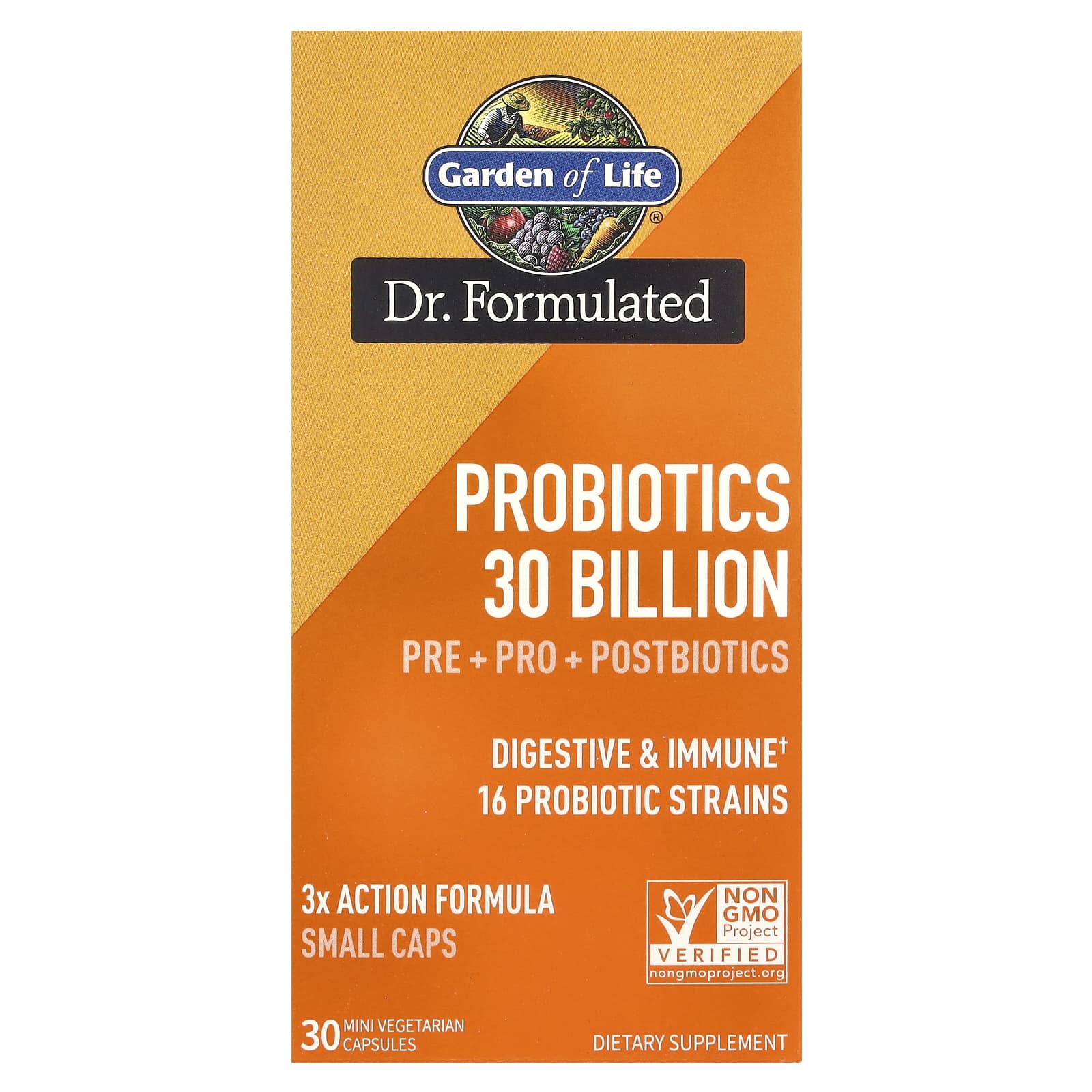 Garden of Life, Probiotics, 30 Mini Vegetarian Capsules