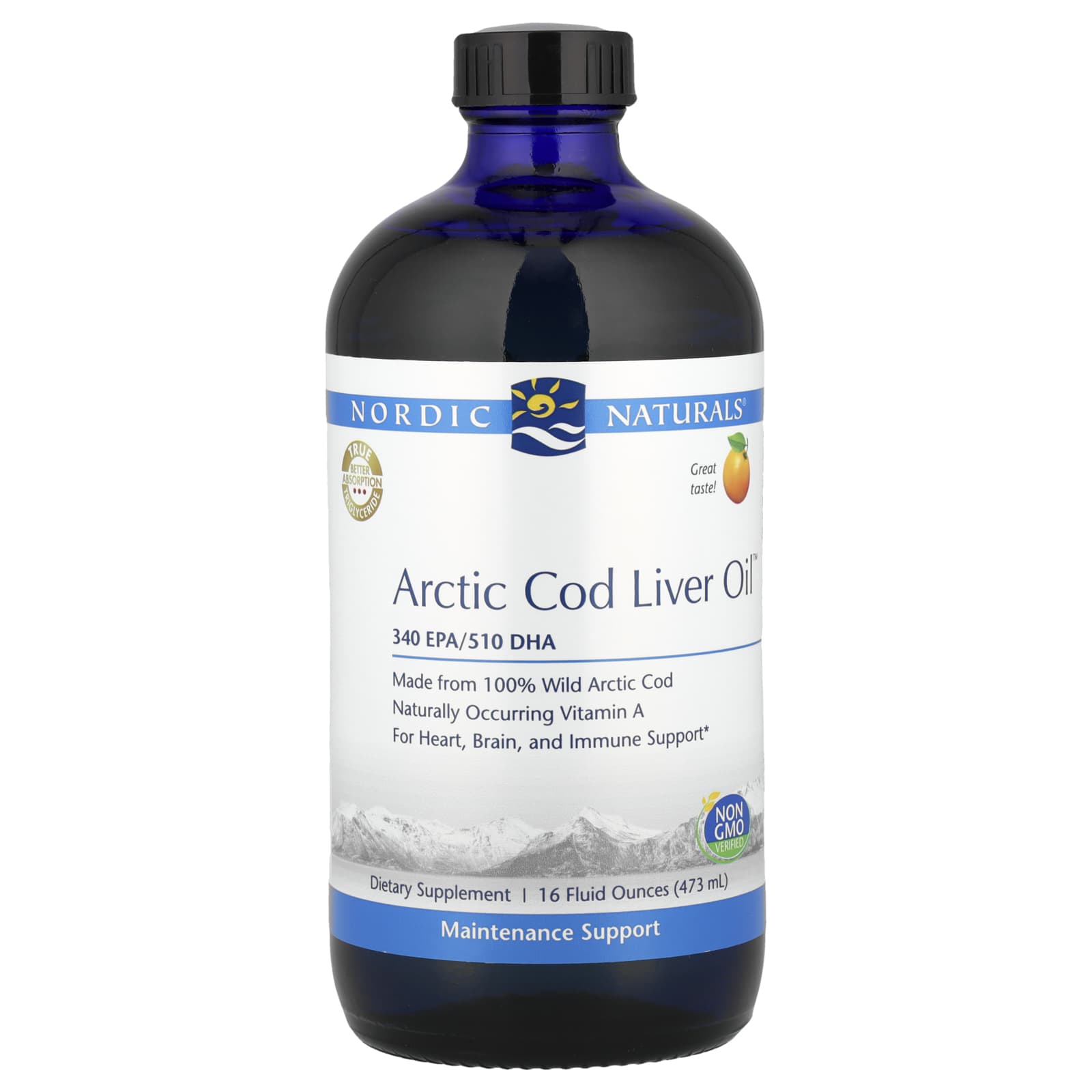 Nordic Naturals, Arctic Cod Liver Oil™, Orange, 16 fl oz (473 ml)