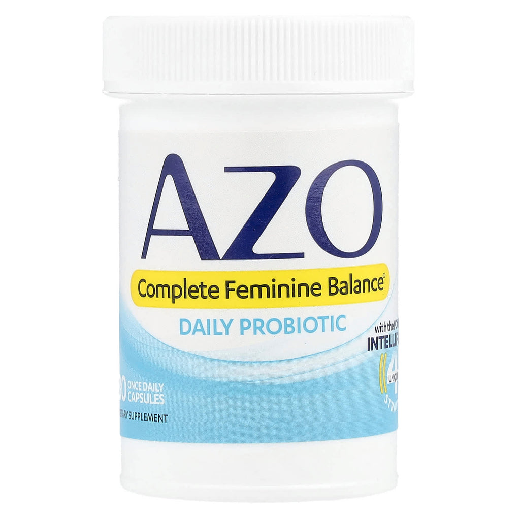 AZO, Complete Feminine Balance, Daily Probiotic, 5 Billion, 30 Once Daily Capsules