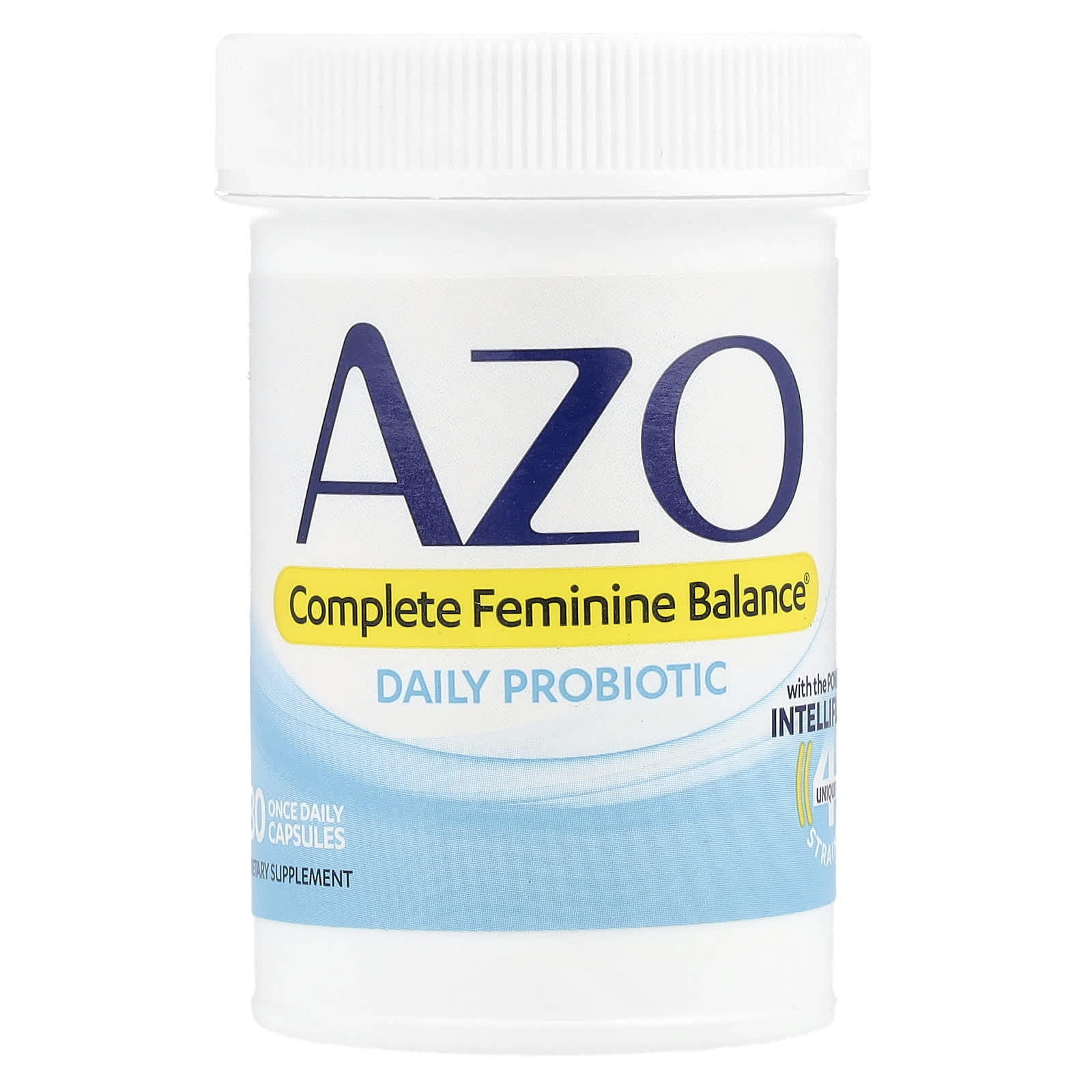 AZO, Complete Feminine Balance, Daily Probiotic, 5 Billion, 30 Once Daily Capsules