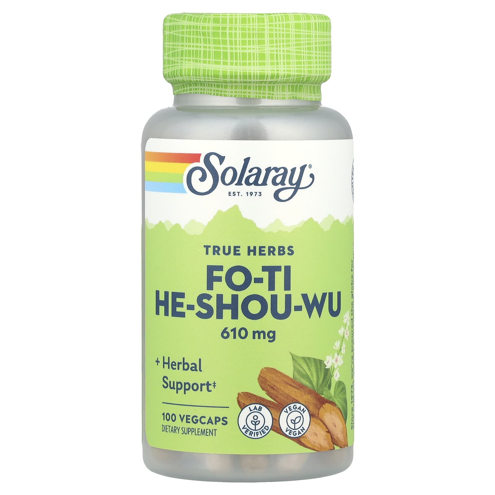 Solaray, True Herbs, Fo-Ti He-Shou-Wu, 610 mg, 100 VegCaps