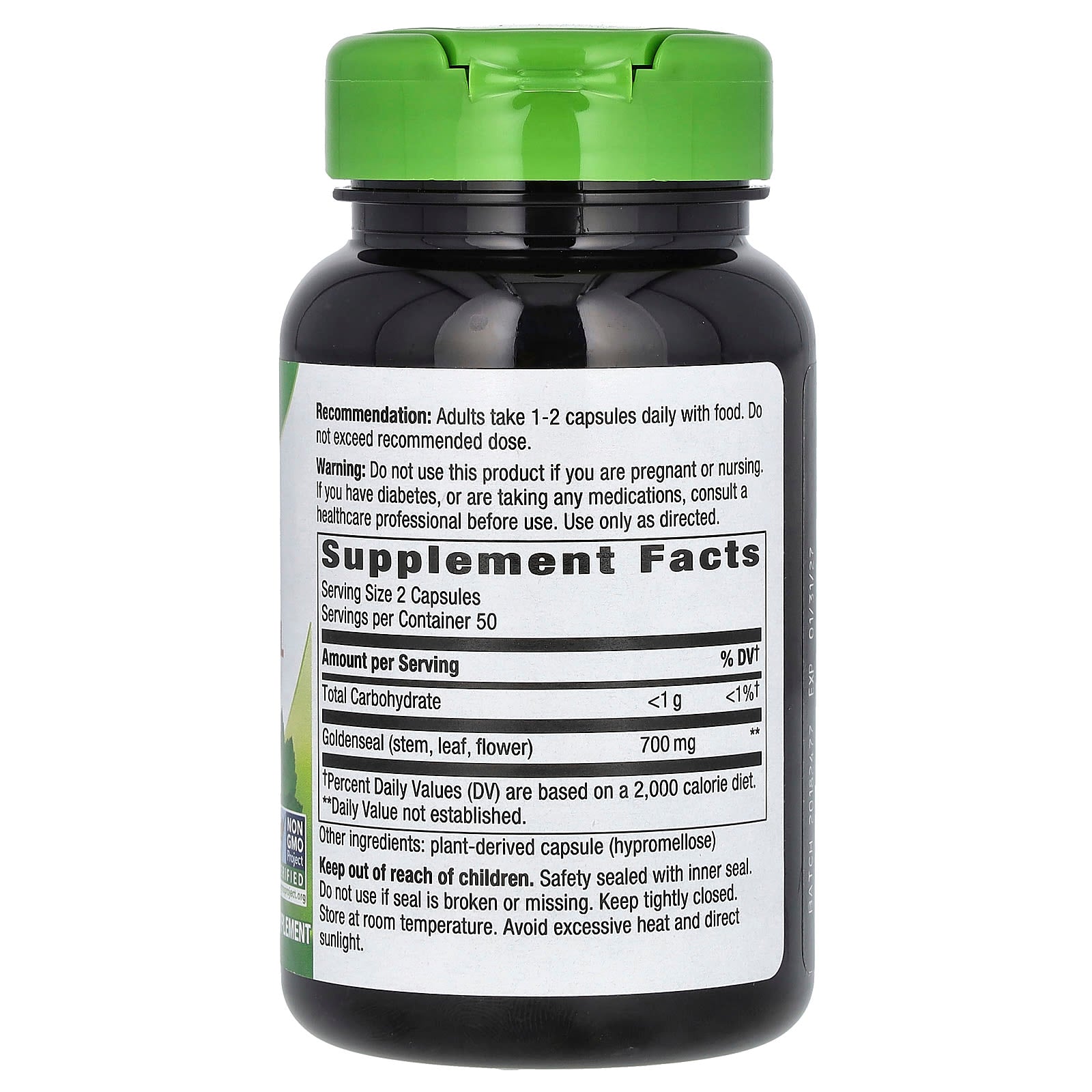 Nature's Way, Goldenseal Herb, 100 Vegan Capsules (350 mg per Capsule)