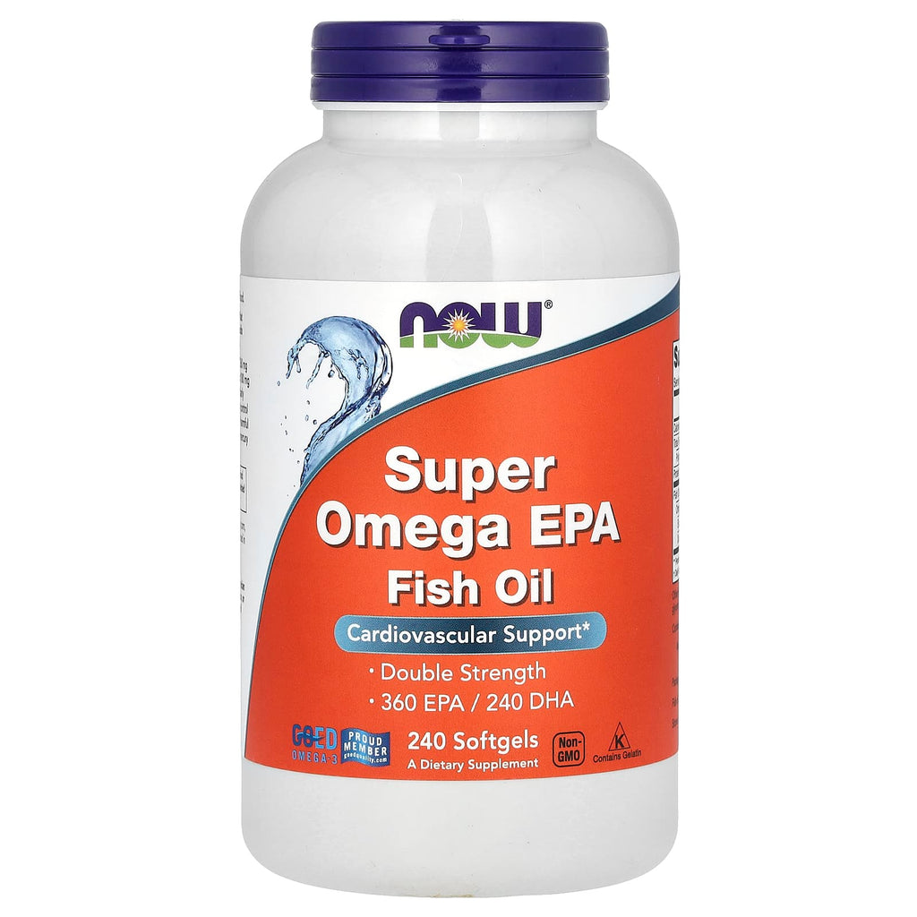 NOW Foods, Super Omega EPA Fish Oil, 240 Softgels (1,000 mg per Softgel)
